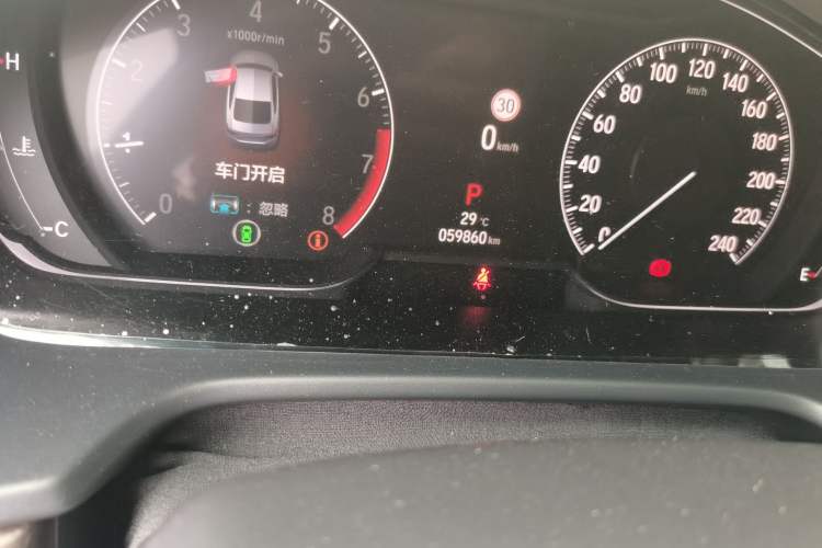 Used Honda Inspire 2022 260TURBO Jingyue Version Odometer Close Up