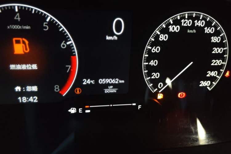 Used Honda Integra 2022 240TURBO Manual Exclusive Edition Odometer Close Up