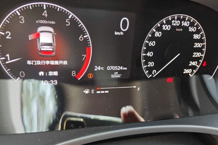 Used Honda Integra 2022 240TURBO Manual Exclusive Edition Odometer Close Up