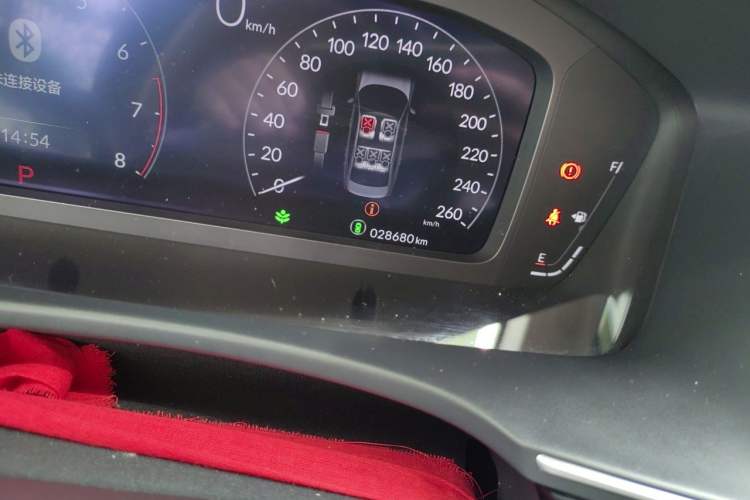 Used Honda Integra 2022 240TURBO CVT Luxury Edition Odometer Close Up