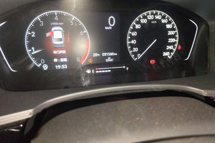 Used Honda Integra 2022 240TURBO Manual Exclusive Edition Odometer Close Up