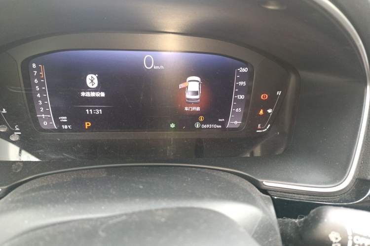 Used Honda Integra 2022 240TURBO CVT Prestige Edition Odometer Close Up