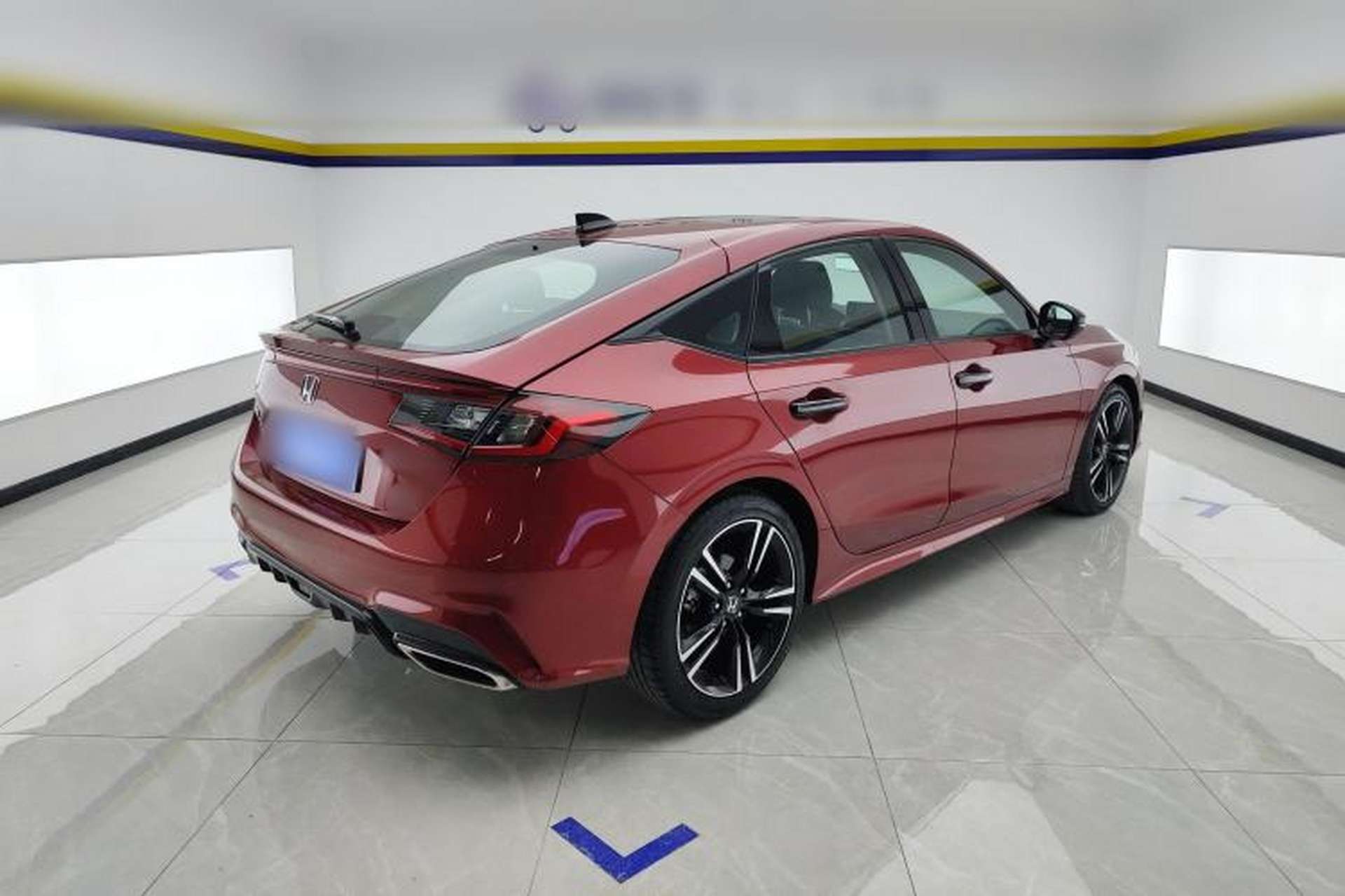 Used Honda Integra 2023 HATCHBACK 240TURBO CVT Phantom Night Deluxe Edition Rear Right 45 Deg