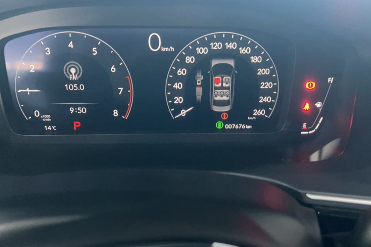 Used Honda Integra 2023 240TURBO CVT Luxury Edition Odometer Close Up