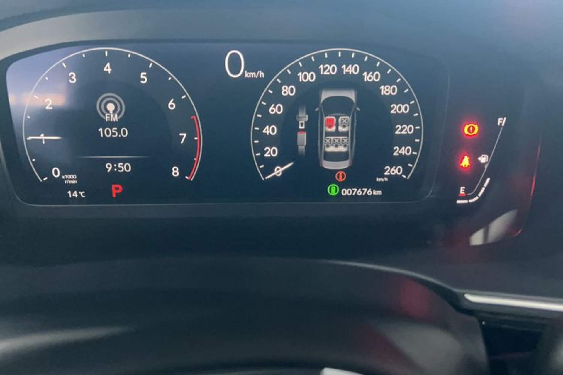Used Honda Integra 2023 240TURBO CVT Luxury Edition Odometer Close Up