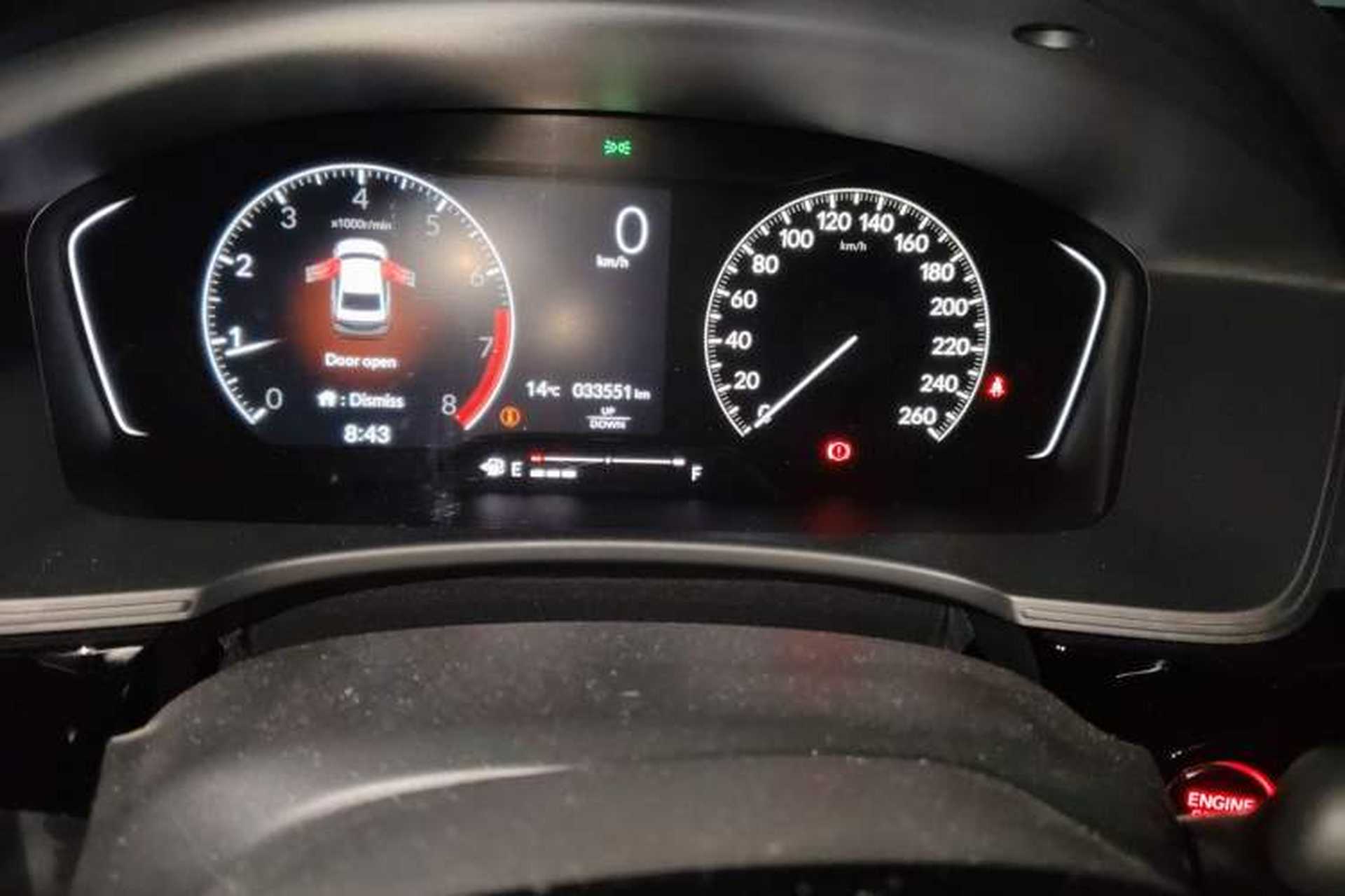 Used Honda Integra 2023 240TURBO Manual Exclusive Edition Odometer Close Up