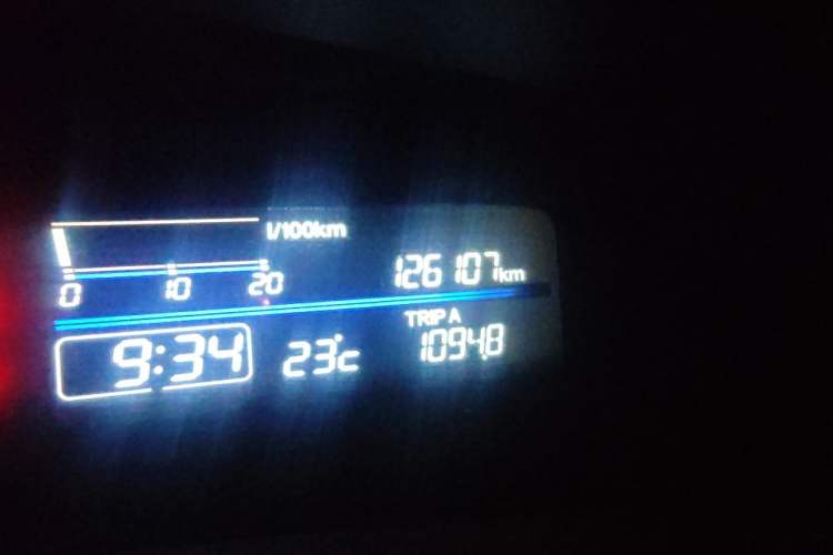 Used Honda Jade 2013 1.8L CVT Luxury Edition 5 seats Odometer Close Up