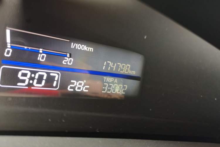 Used Honda Jade 2013 1.8L automatic Comfort version 5 seats Odometer Close Up