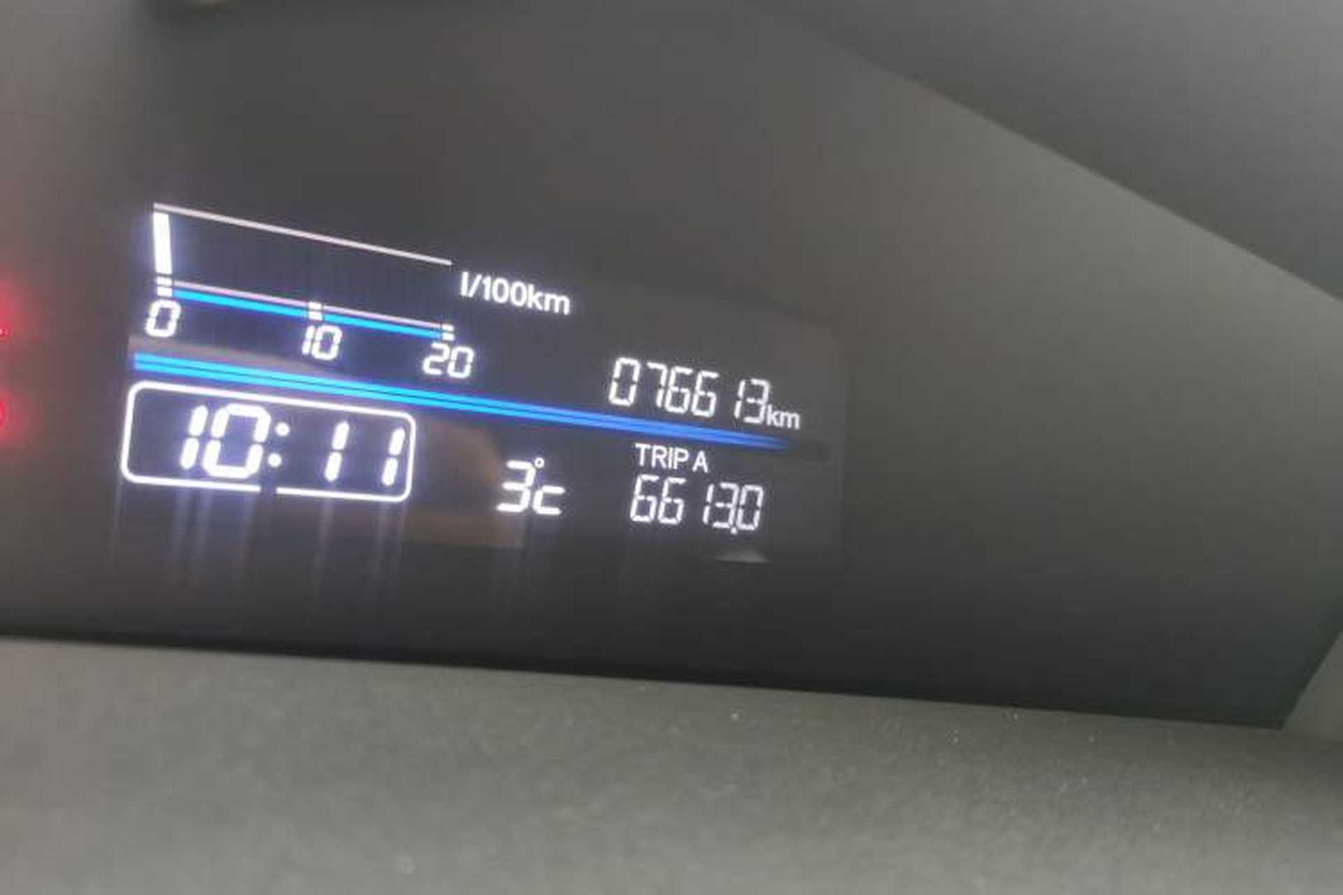 Used Honda Jade 2013 1.8L CVT Luxury Edition 5 seats Odometer Close Up