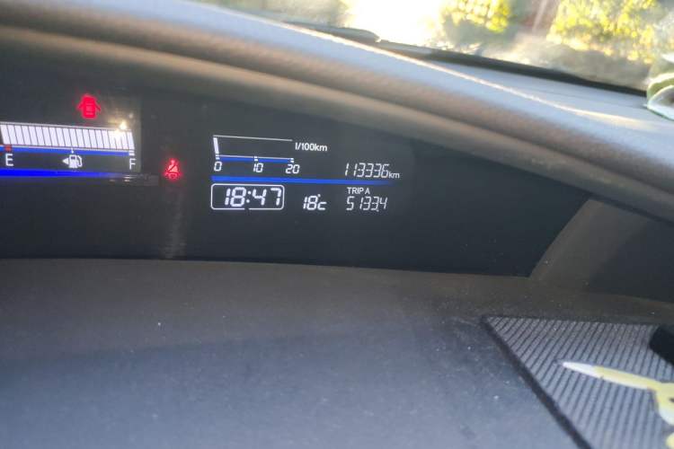 Used Honda Jade 2016 1.8L CVT Luxury Edition 5-seater Odometer Close Up