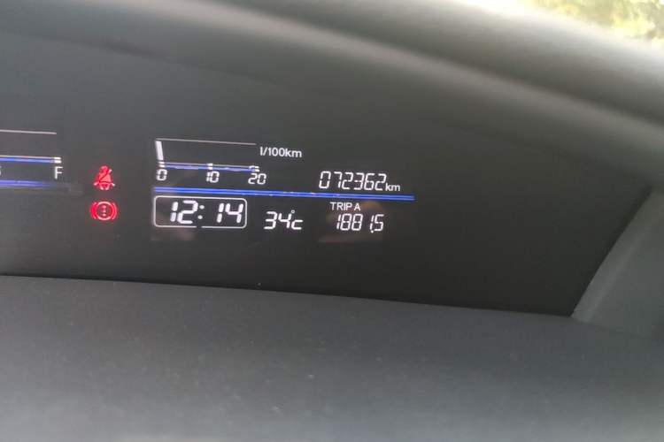 Used Honda Jade 2016 1.8L Automatic Comfort Elite Version 5 Seats Odometer Close Up