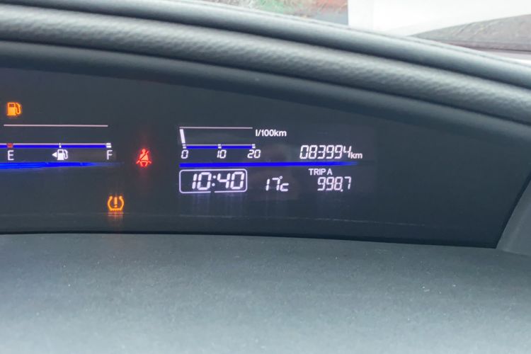Used Honda Jade 2016 1.8L Automatic Comfort Elite Version 5 Seats Odometer Close Up
