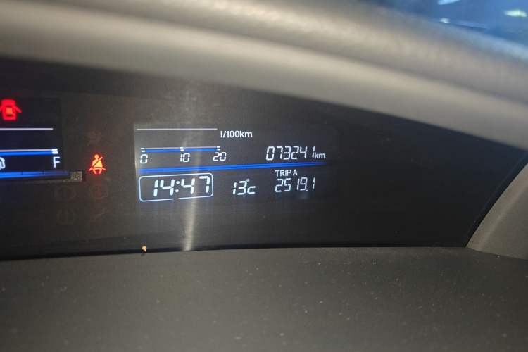 Used Honda Jade 2017 1.8L automatic Comfort version 5 seats Odometer Close Up