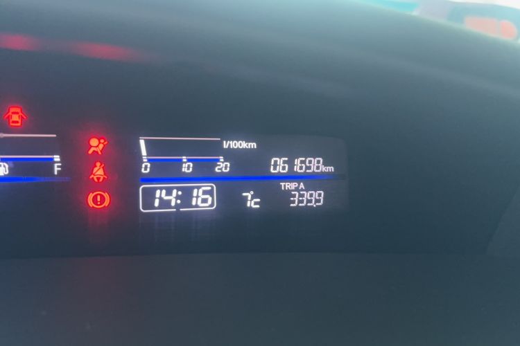 Used Honda Jade 2017 1.8L automatic Comfort version 5 seats Odometer Close Up