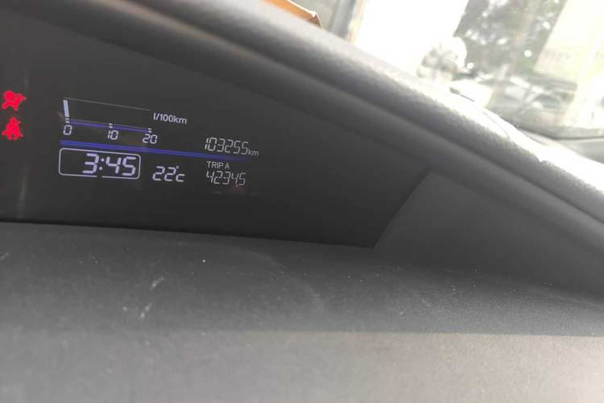 Used Honda Jade 2017 1.8L automatic Comfort version 5 seats Odometer Close Up
