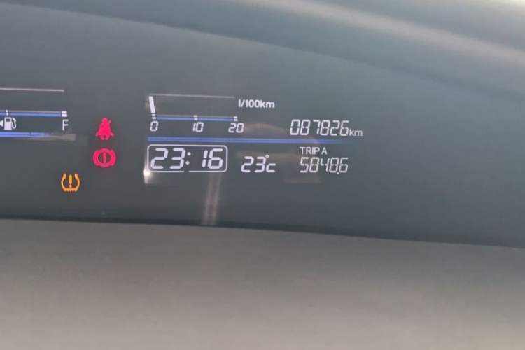 Used Honda Jade 2017 1.8L automatic Comfort version 5 seats Odometer Close Up