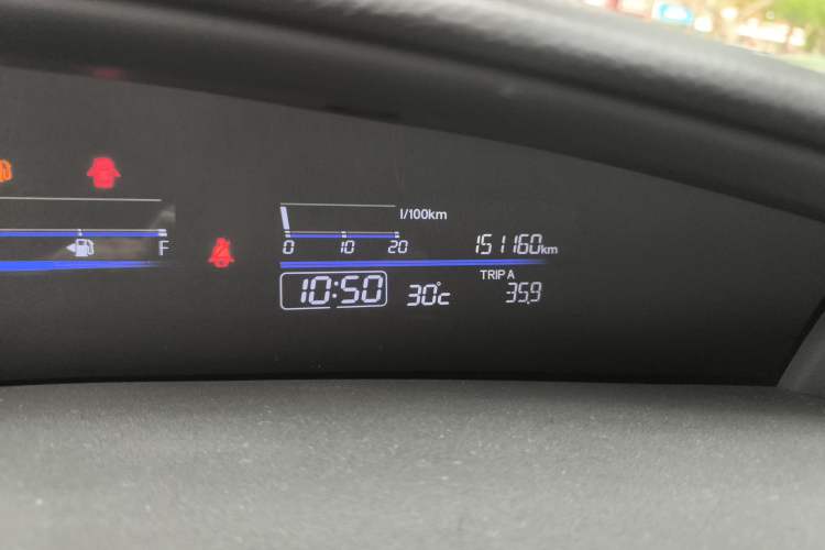 Used Honda Jade 2017 1.8L automatic Comfort version 5 seats Odometer Close Up