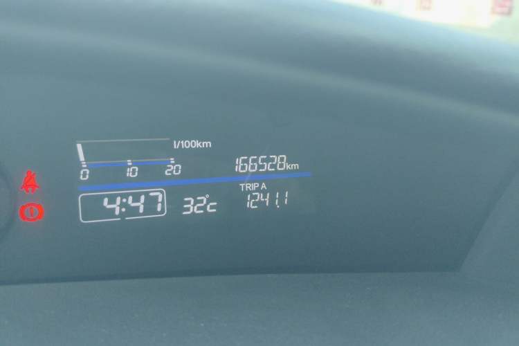 Used Honda Jade 2017 1.8L automatic Comfort version 5 seats Odometer Close Up