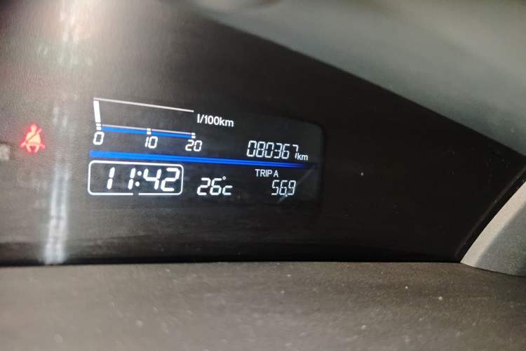 Used Honda Jade 2017 1.8L automatic Comfort version 5 seats Odometer Close Up