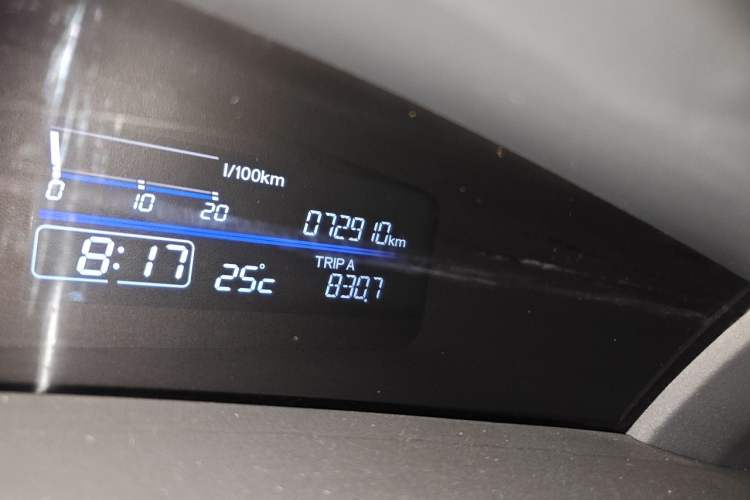 Used Honda Jade 2017 1.8L automatic Comfort version 5 seats Odometer Close Up