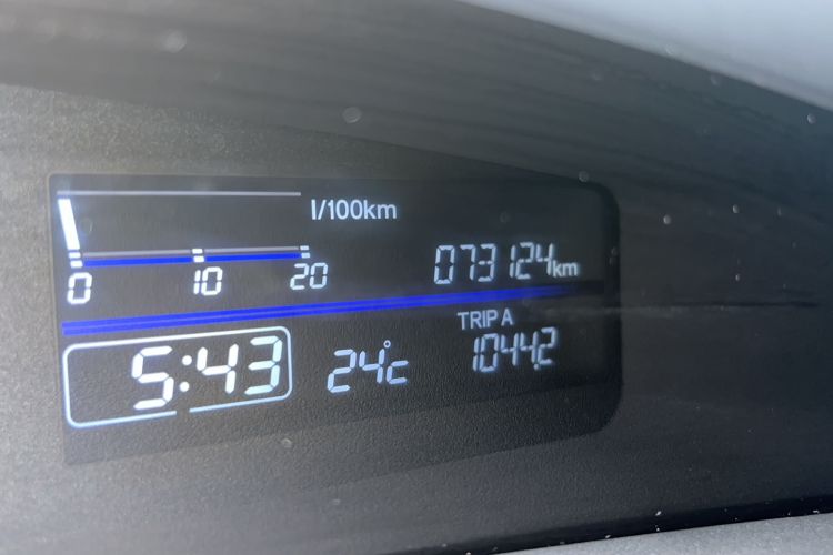 Used Honda Jade 2017 1.8L automatic Comfort version 5 seats Odometer Close Up