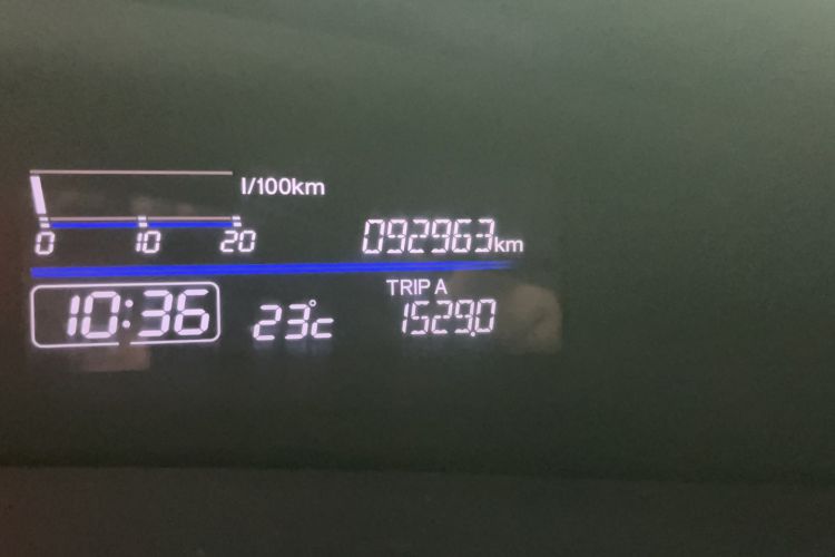 Used Honda Jade 2017 1.8L automatic Comfort version 5 seats Odometer Close Up