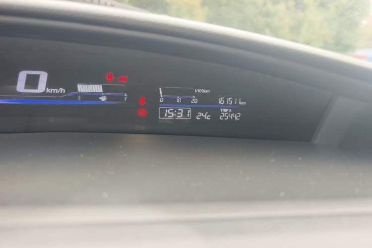 Used Honda Jade 2017 1.8L automatic Comfort version 5 seats Odometer Close Up