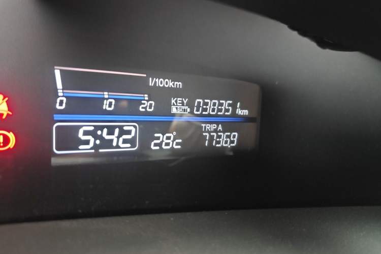 Used Honda Jade 2017 1.8L automatic Comfort version 5 seats Odometer Close Up
