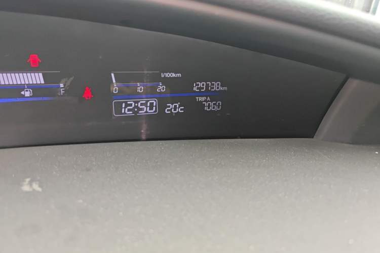 Used Honda Jade 2017 1.8L automatic Comfort version 5 seats Odometer Close Up