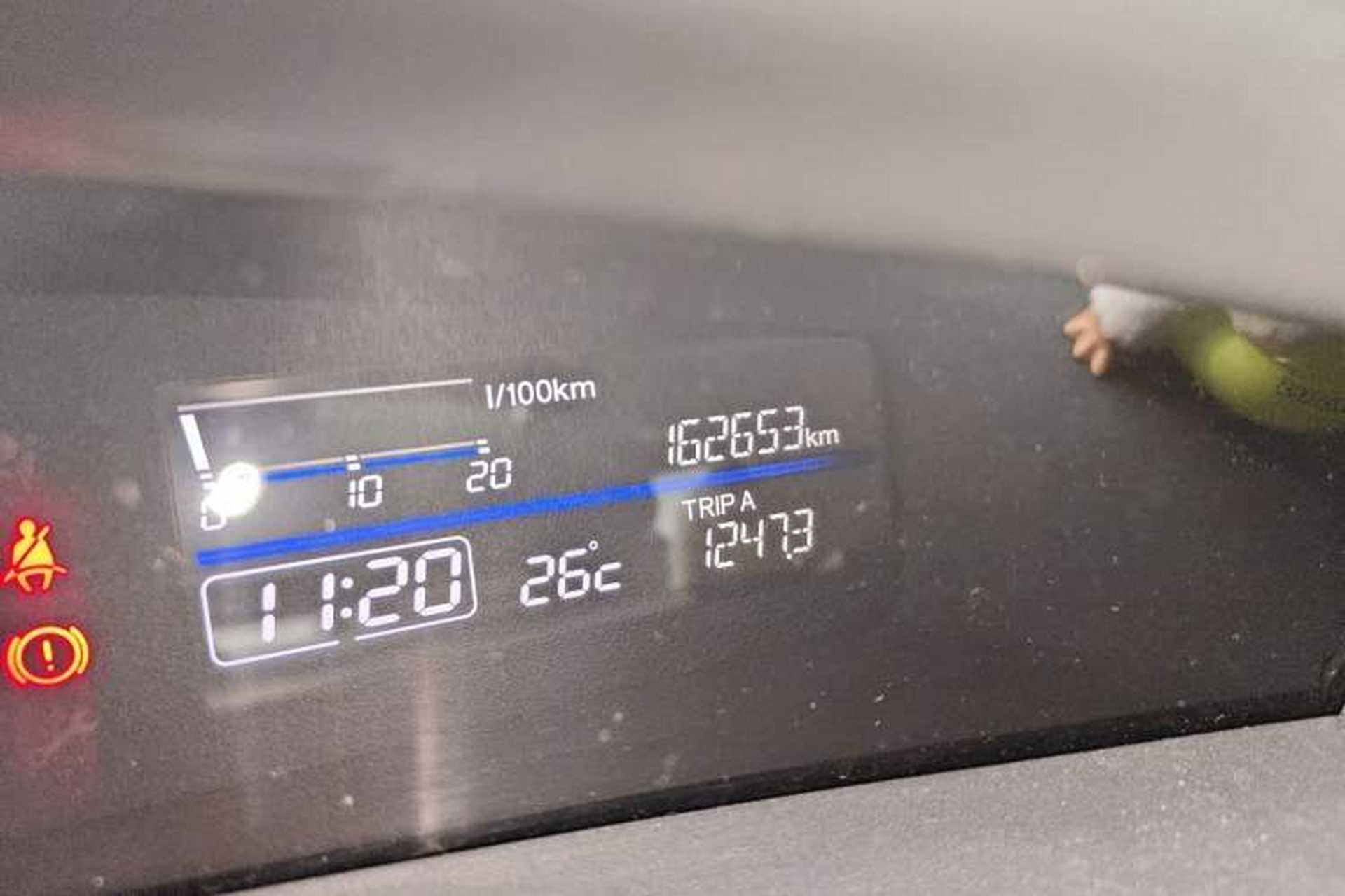 Used Honda Jade 2017 1.8L automatic Comfort version 5 seats Odometer Close Up