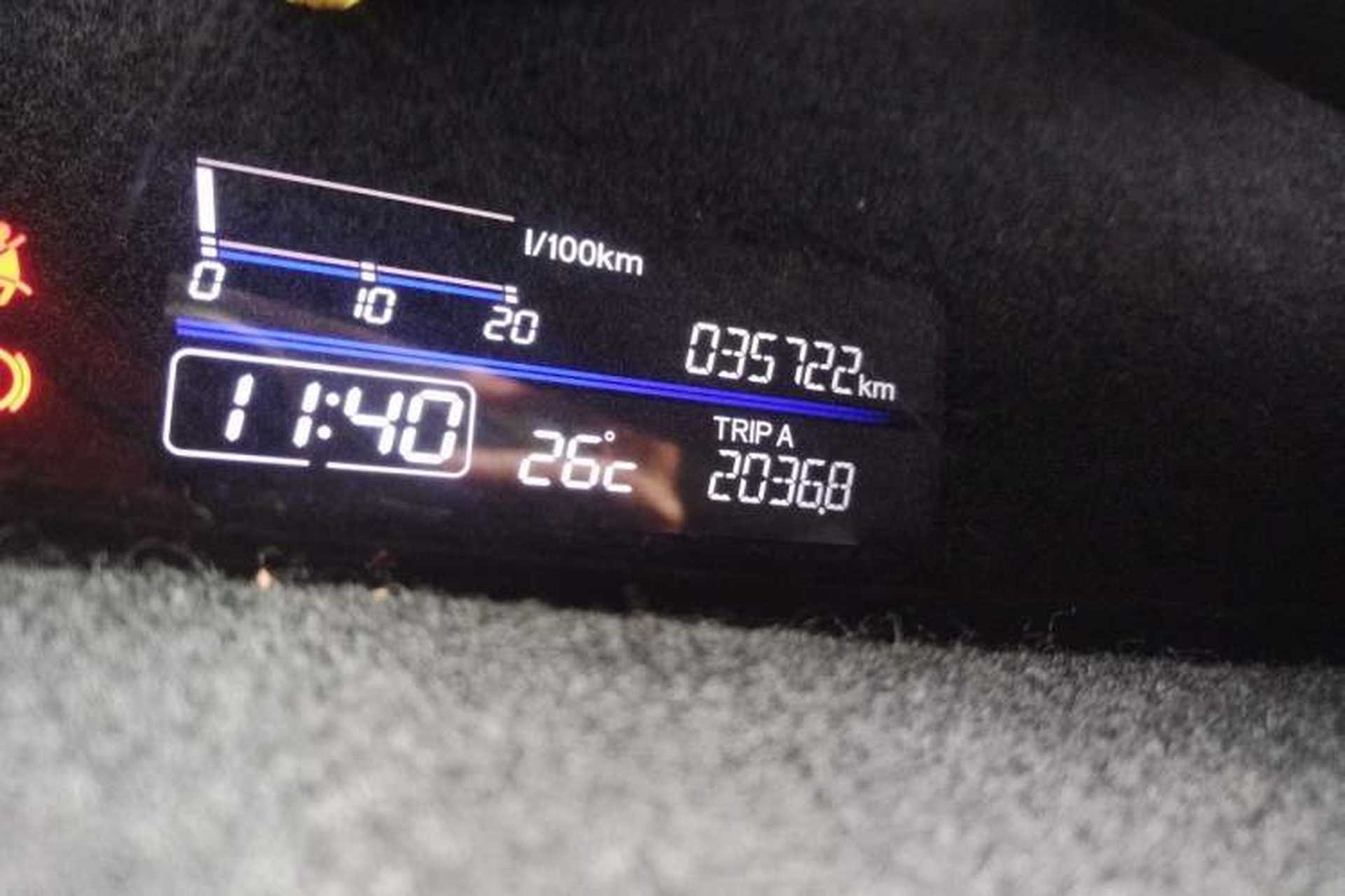 Used Honda Jade 2017 1.8L automatic Comfort version 5 seats Odometer Close Up