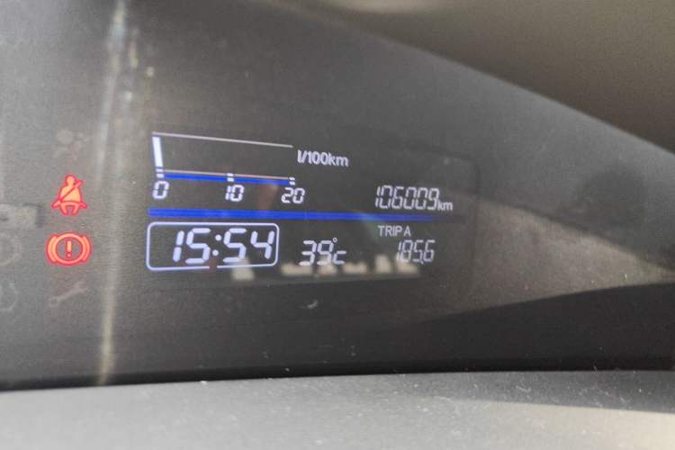 Used Honda Jade 2017 1.8L automatic Comfort version 5 seats Odometer Close Up