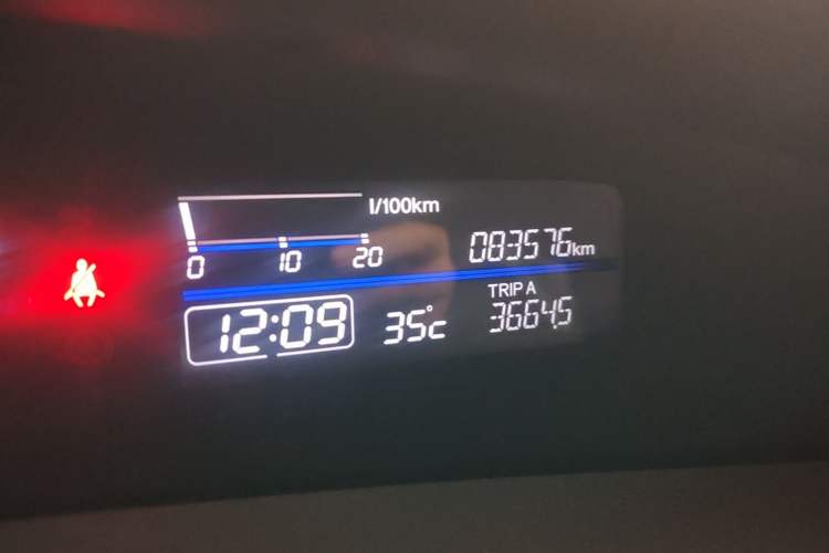 Used Honda Jade 2017 210TURBO CVT Fashion Edition 5-seater Odometer Close Up