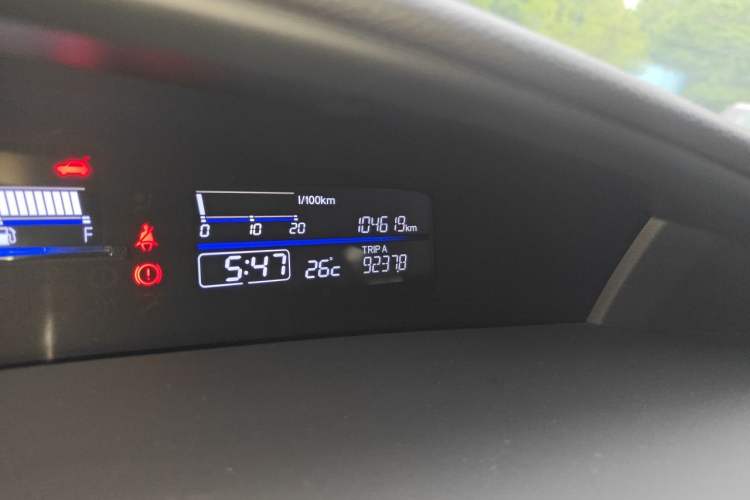 Used Honda Jade 2020 1.8L automatic Comfort version Odometer Close Up