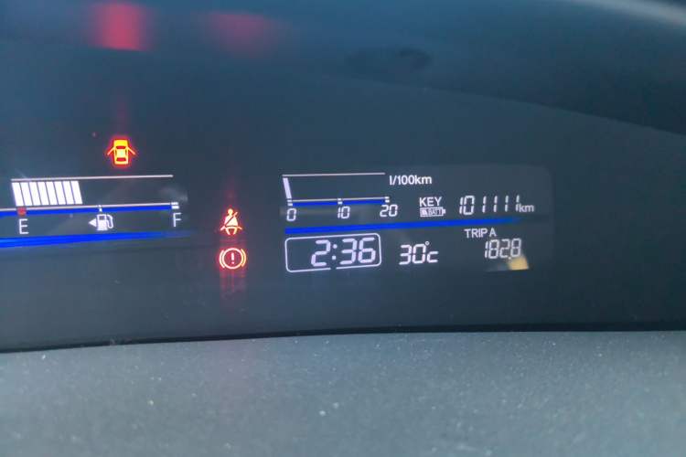 Used Honda Jade 2020 1.8L automatic Comfort version Odometer Close Up