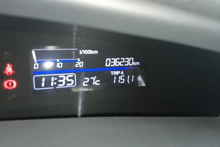 Used Honda Jade 2020 1.8L automatic Comfort version Odometer Close Up