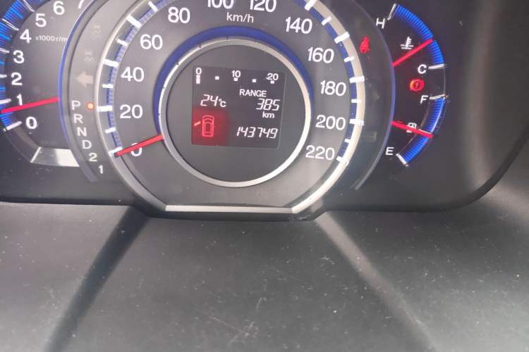 Used Honda Odyssey 2009 2.4L Luxury Edition Odometer Close Up