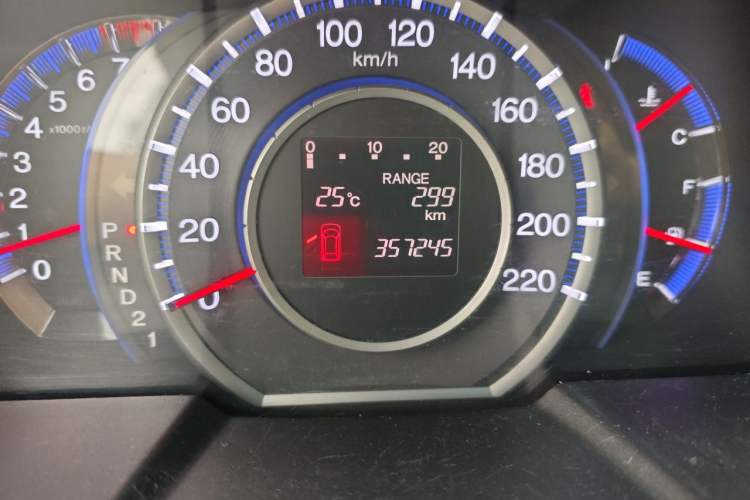 Used Honda Odyssey 2009 2.4L Luxury Edition Odometer Close Up