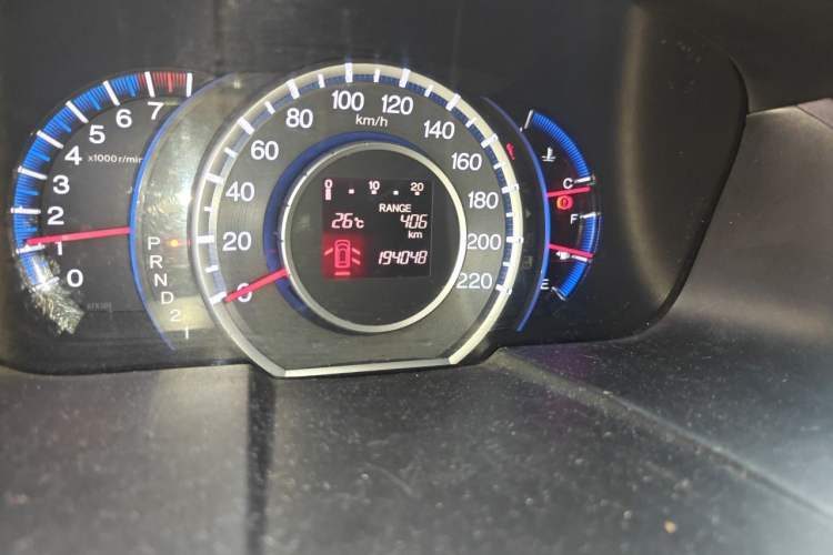 Used Honda Odyssey 2009 2.4L base version Odometer Close Up