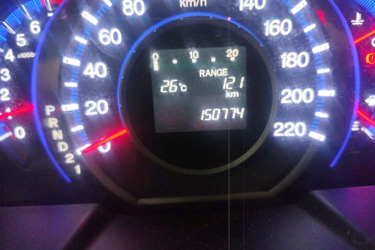 Used Honda Odyssey 2009 2.4L Luxury Edition Odometer Close Up