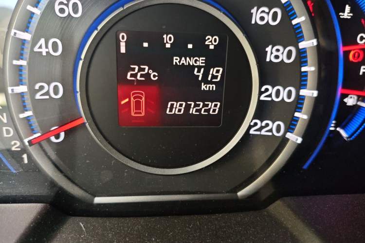Used Honda Odyssey 2009 2.4L Luxury Edition Odometer Close Up