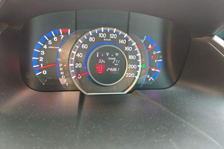 Used Honda Odyssey 2009 2.4L Luxury Edition Odometer Close Up