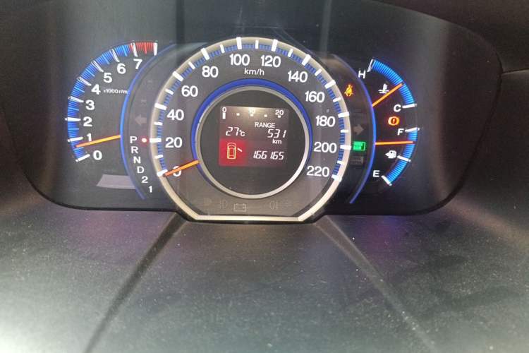 Used Honda Odyssey 2009 2.4L Luxury Edition Odometer Close Up
