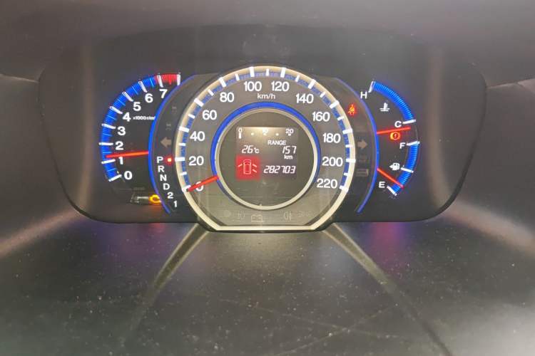 Used Honda Odyssey 2009 2.4L Luxury Edition Odometer Close Up