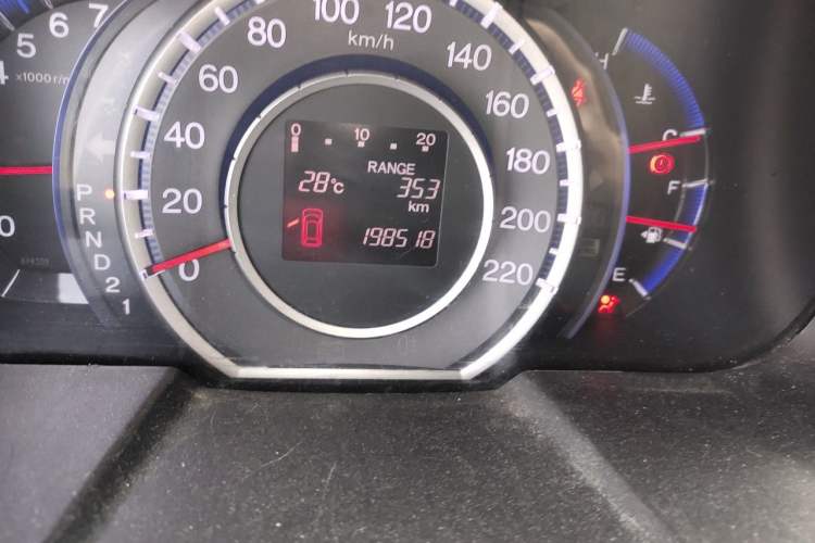 Used Honda Odyssey 2009 2.4L Luxury Edition Odometer Close Up