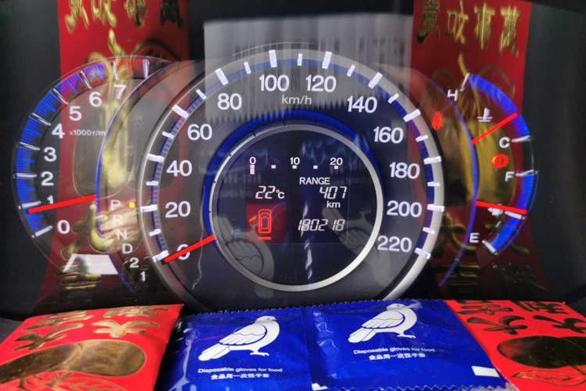 Used Honda Odyssey 2011 Jingxiu 2.4L Luxury Edition Odometer Close Up