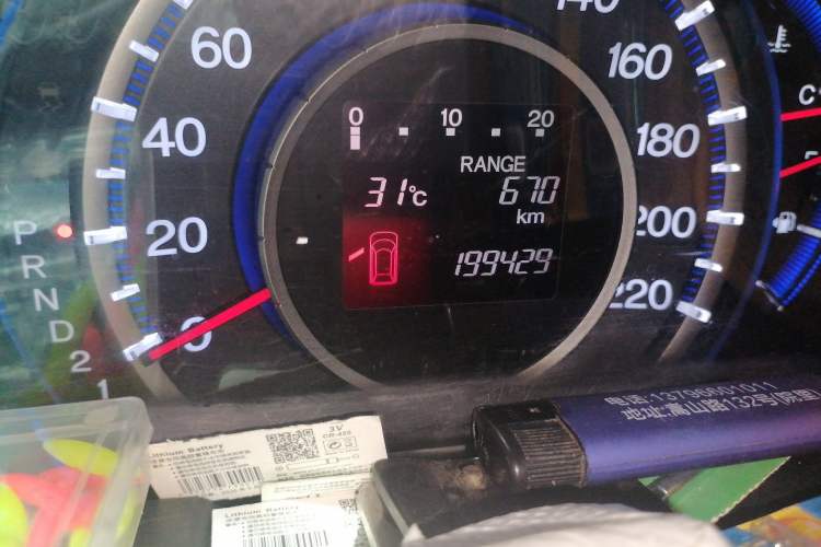 Used Honda Odyssey 2011 Jingxiu 2.4L Luxury Edition Odometer Close Up