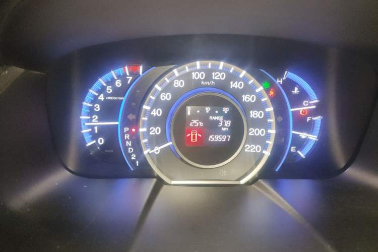 Used Honda Odyssey 2013 2.4L Luxury Edition Odometer Close Up