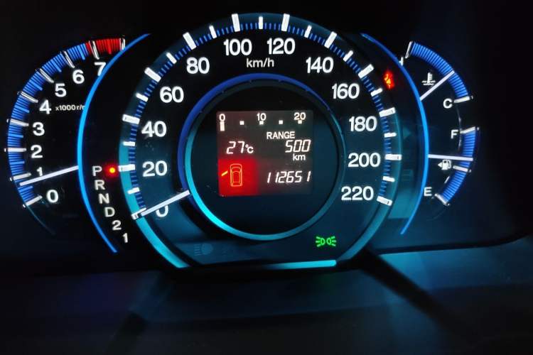 Used Honda Odyssey 2013 2.4L Luxury Edition Odometer Close Up