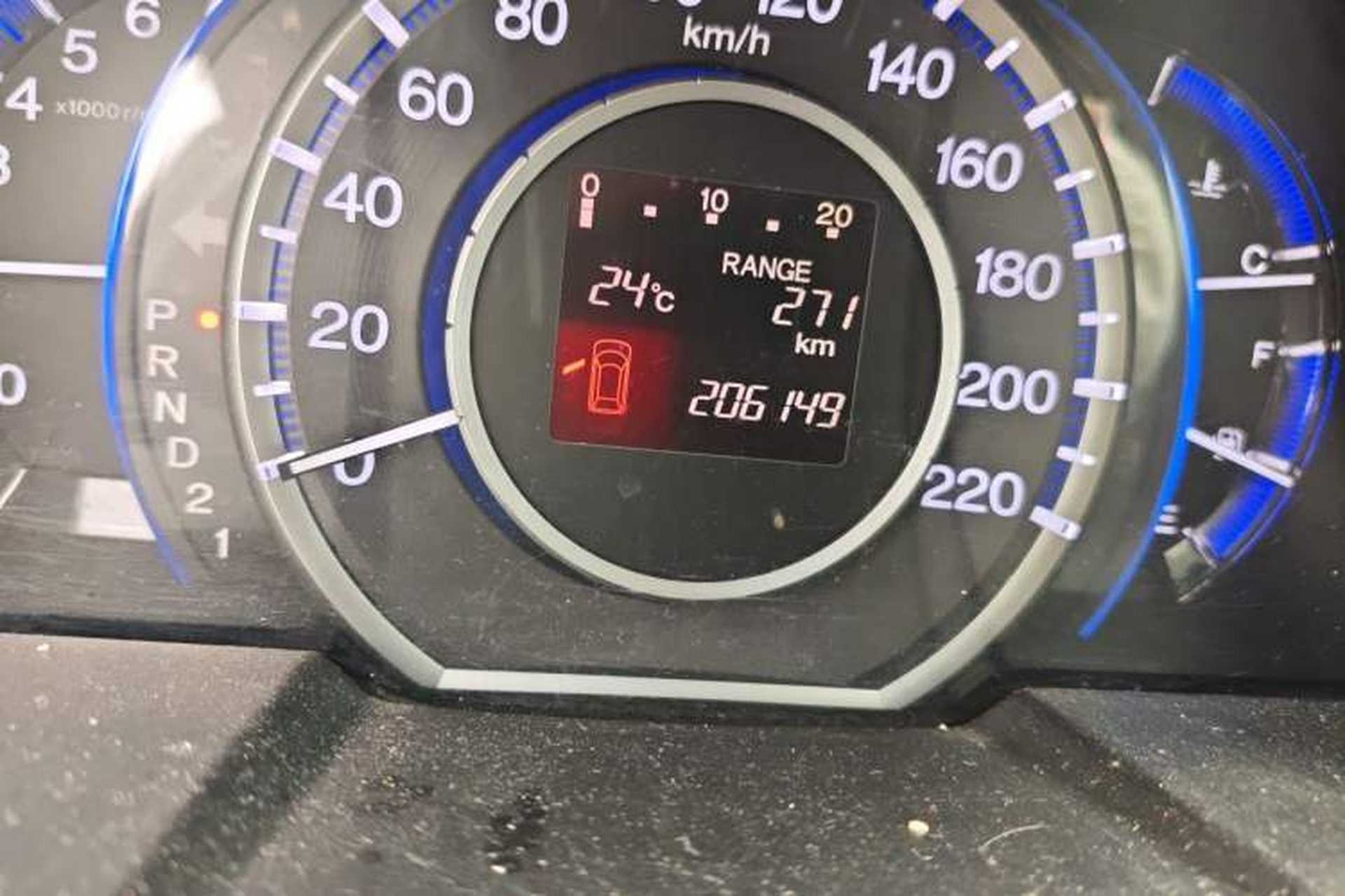 Used Honda Odyssey 2013 2.4L Luxury Edition Odometer Close Up